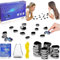 Magnetisches Schachspiel, tragbares magnetisches Strategiespiel mit Seil für Party & Reisen (BLUE)