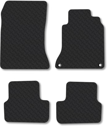 Mercedes CLA (2013-2019) 5mm Rubber Car Mats | Heavy Duty Rubber Tailored Fit Floor Mats Full Coverage Durable Waterproof Accessories Easy Clean Anti Slip Made in the UK