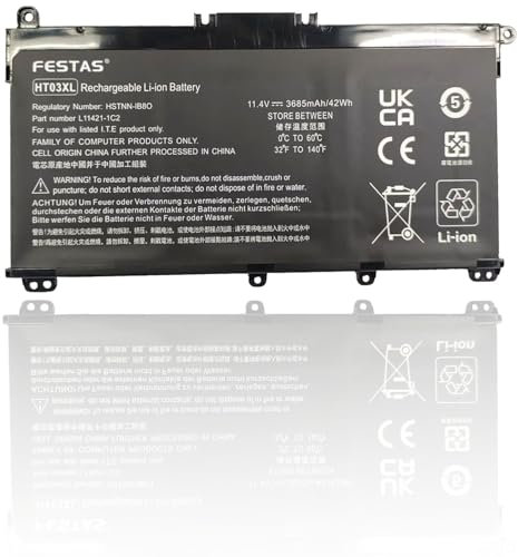 FESTAS HT03XL L11119-855 Batterie pour HP Pavilion 250 G7 255 G7 14-ce0000 15-cs0000 15-cw000 17-by0000 15-da0000 15-db0000 17-ca000 Série 000