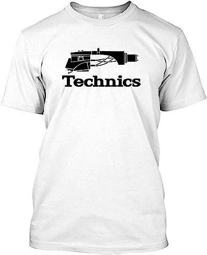 Technics Logo Dj 1200 Turntable Music Men's T-Shirt Tee White T-Shirts & Hemden(Large)