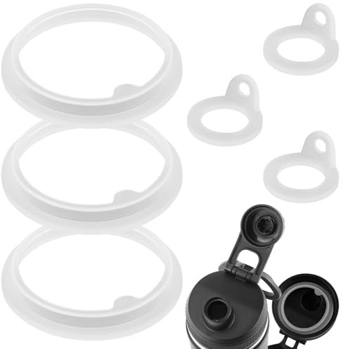 Tinoaly 6pcs Gasket Replacement for TAKEYA Actives, Silicone Sealing O Ring Leak-Proof Water Bottle Lid Seal Parts Compatible with 18oz, 22oz, 24oz, 32oz, 40oz Water Bottles