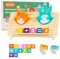 Spielzeug ab 3 Jahre, Montessori Spielzeug ab 3 4 5 Jahre Holzspielzeug Fingerzählmathe Geschenke Jungen Mädchen 3-9 Jahre Kinderspielzeug Lernspiele ab 3-9 Jahre für Jungen Mädchen STEM Geburtstag