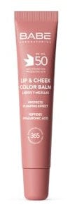 Laboratorios Babé - LIP & CHEEK SPF 50 ROSA - Bálsamo Fotoprotector en Tono Rosa | Alta Protección Solar SPF 50 | Hidratación y Efecto Volumen Natural | Para Labios y Mejillas