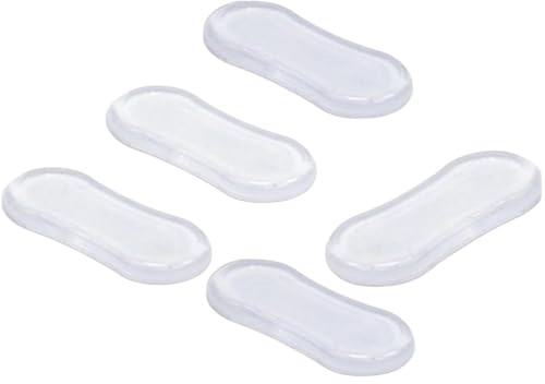 To5Pcs Transparent Silicone Toilet Seat Bumper Set, Strong Adhesive Toilet Seats Lid Bumpers, Toilet Seat Buffers, Toilet Lid Rubber Pads for, Home Hotel and Hospital and Toilet Parts Bathroom Fixture