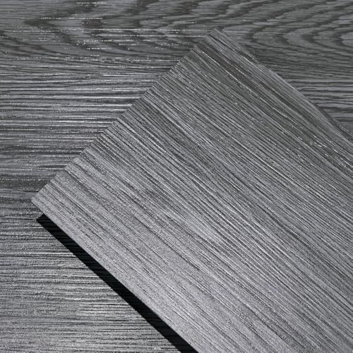 Charcoal Grey Wood Grain Peel and Stick Floor Tiles,Wood Effect Self Adhesive Waterproof Vinyl Flooring Planks,Easy DIY Laminate Flooring for Bathroom Kitchen Living Room,36pcs Covering 5.02m²