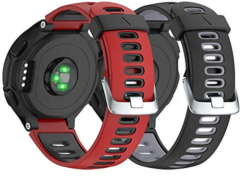 Garmin Forerunner 735XT Armband, Kompatibel mit Armband Forerunner 235/230/220/620/630/735XT, Uhrenarmband Soft Silikon Ersatzband für Garmin 735XT, Easy-fit, Mehrfache Farben