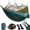 NATUREFUN Travel Bug Net Camping Hammock | 300kg Load Capacity,(275 x 140 cm) Breathable,Quick-drying Parachute Nylon | 2 x Premium Carabiners,4 x Nylon Slings Included | For Outdoor Indoor Garden