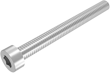 SECCARO Zylinderschraube M6 x 60 mm, Edelstahl V2A VA A2, DIN 912 / ISO 4762, Innensechskant, Vollgewinde, 20 Stück