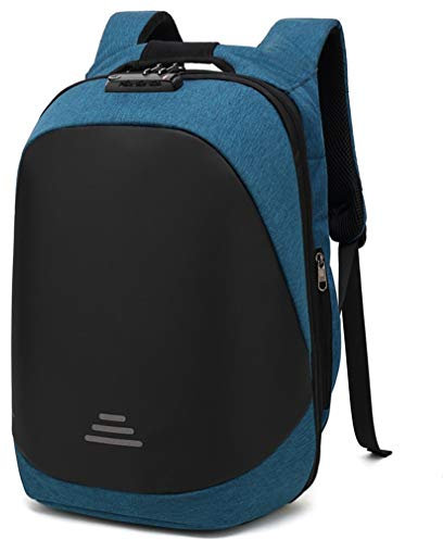 Sac à Dos à énergie Solaire Anti Theft Ordinateur Portable d'affaires imperméable Grande capacité Sac Riding Solaire de Charge USB Daypack Casual Port de Charge pour Les Femmes et Les Hommes,A