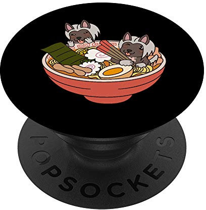 Ramen Chien Chinois à Crête Chien PopSockets Support et Grip pour Smartphones et Tablettes