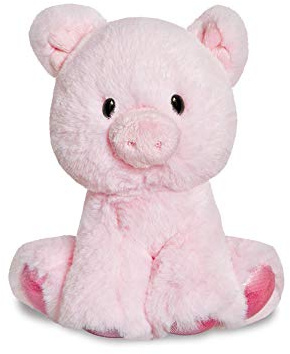 Aurora, 61406, Glitzy Tots Schwein, 20cm, Plüschtier, Rosa