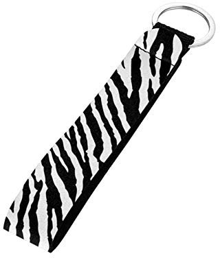SEANATIVE Schlüsselband für das Handgelenk, Schlüsselanhänger, USB/Handy, für Damen und Herren, zebra, Einheitsgröße