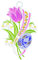 Plauener Spitze Fensterbild Tulpe und Ei farbig 15 x 23 cm Fensterdeko Fensterschmuck Bilder Handarbeit Deko Fenster