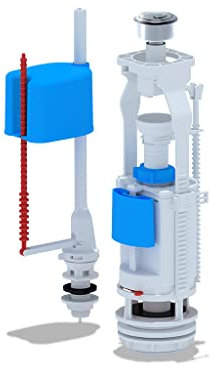 Belvit WC Spülventil 1/2 Anschluss unten Verchromt ECO-Spülfunktion