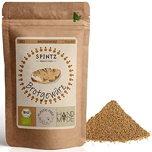 SPINTZ® | Bio Brotgewürz 250g | Gewürz für Brot Backmischung | Brot Gewürzmischung | 100% natürliche Brotgewürze | Brotgewürzmischung Bio nachhaltig und plastikfrei verpackt