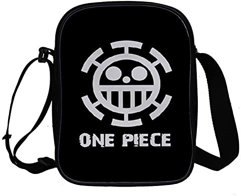 WANHONGYUE Anime One Piece Monkey D Luffy Umhängetasche Schultertasche Herren Damen Shoulder Messenger Bags Small Handtasche Sport Reise Tasche 1032/4