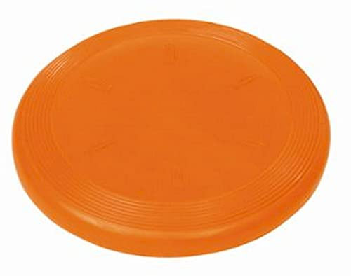Gummi-Frisbee - Vollgummi - wenig Verletzungsrisiko - weich - Ø19cm - 150g (Orange)