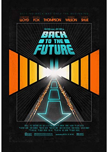 Poster Film Back To The Future Original Art Rückkehr zum klassischen Futur 80er