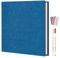 AIOR Selbstklebende 10x15 Fotoalbum Einkleben und zum Selbstgestalten Groß Leinen Fotoalben mit 40 Weißen Seiten, Hochzeit Jahrestag Geburtstag Geschenke, Blau (28x27cm)