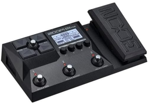 ZOOM G2X FOUR Compact Guitar Multi-Effects Expression Pedal with big sounds, amp modelling, boutique pedal effects modelling, IR technology for stage & studio, UK-Version