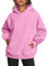 Trendy Queen Damen-Kapuzenpullover, übergroß, Fleece, langärmelig, Pullover, Herbst-Outfits mit Tasche, Pink, L