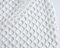 Dia.1cm Tela de rejilla de poliéster con agujeros de diamante, estiramiento pequeño, 165 cm de ancho - (91 cm de largo) -Blanco