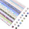 URROMA Stern-Papierstreifen, 1600 St點k, Cartoon-Blumenmuster, vierbl鋞triges Grasmuster, Origami-Sterne, Papier, Gl點ksstern, Dekoration, Faltpapier f黵 Kunst, Handwerk, DIY