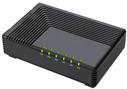 FLYINGVOICE FTA5102E2 Hochleistungs-Analog-Telefonadapter, 2 FXS VoIP, 2 FXS-Anschlüsse, 2 SIP-Konten, unterstützt TR069 und SNMP,