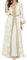 Marokkanischer Kaftan für Damen, bestickt, Chiffon, Abaya, Gürtel, 2-teilig, Ramadan, muslimisch, arabisch, Abendkleid, Hochzeitskleider, Weißes Set, X-Large
