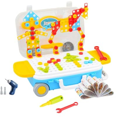 Jouet D'écrou et de Boulons pour Enfants, Perceuse électrique, Jouet de Bricolage, Conception de Puzzle D'ongles et Perceuse électrique, Jouet pour La, avec perceuse électrique