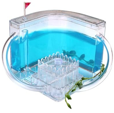 Ameisenfarm Ameisen Schloss, Ameisennest Ameisen Lebensraum Beobachtungsset, Acryl Ameisen Haus Ameisen Terrarium mit Gel Ökosystem, Naturwissenschaft Pädagogisches Lernspielzeug für Kinder