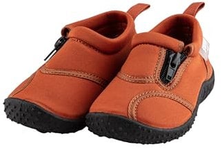 Sterntaler Badeschuhe Zipper – Mädchen Baby Aquaschuhe mit seitlichem Reißverschluss – Strukturierte Sohle – Kinder Wasserschuhe - flexibel & schnelltrocknend - Bademode - Farbe lehmbraun, Größe 26