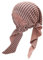 ZLYC Damen-Kopftuch, Chemotherapie-Kopfbedeckung, vorgebunden, leichter Turban, Rosa gestreift, Einheitsgröße