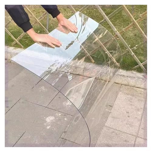 Feuille de plastique acrylique transparente de 6 m x 4 en polycarbonate transparent imperméable pour serres, abris de jardin et abris auto