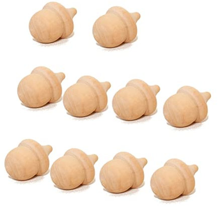 LALAFINA 10stücke Unbemalte Holzfiguren Zum Basteln Holzpuppen Für Natürliche Holzdekoration Bastelideen Für Zuhause Und Kreative Projekte