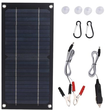 Mantenitore di batteria per auto solare, Caricabatteria per auto solar - Caricabatterie e mantenitore di batterie impermeabili per 12V/24V | Kit di ricarica di mantenimento del pannello
