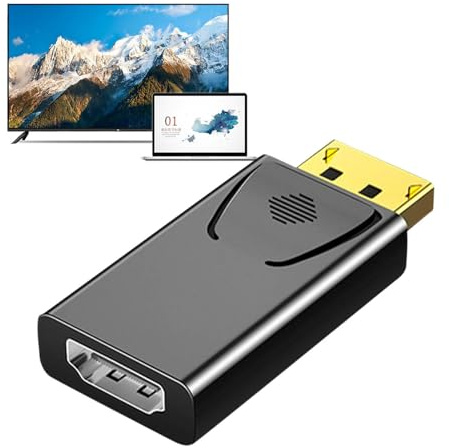 Générique Mini Display Port HD Kabel - HD | Adapter Displays Porrt 4K60Hz, Displayy, USB Festplatte für Zuhause: Verbinden Sie Laptop, PC, Monitor, Fernseher mit