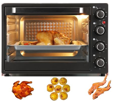 YIGECHENXIN 1500W Küche Multifunktionaler Ofen Vier Schichten Multifunktionale Backmaschine Hohe Temperaturbeständigkeit Geeignet zum Backen, geschmolzene Schokolade