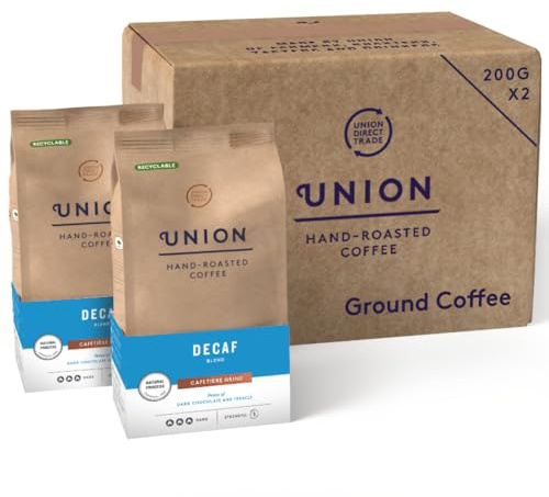Union Coffee | Natural Process Decaf | Ground Coffee | 2 x 200g