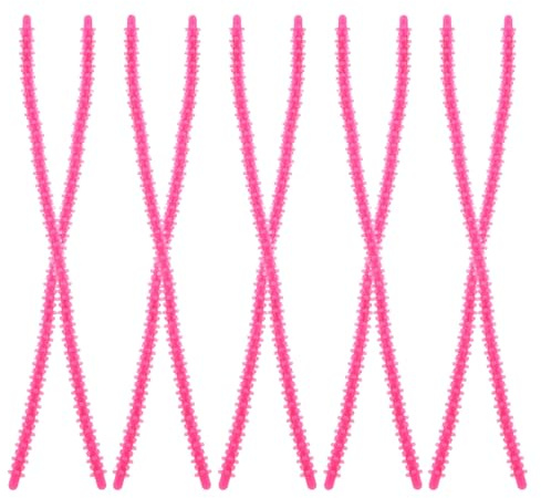 Generic 10 Stück Silikon Spiralwickler ohne Hitze Effektive Lockenwickler für Kurzes Haar Tragbar für Familie und Salongebrauch