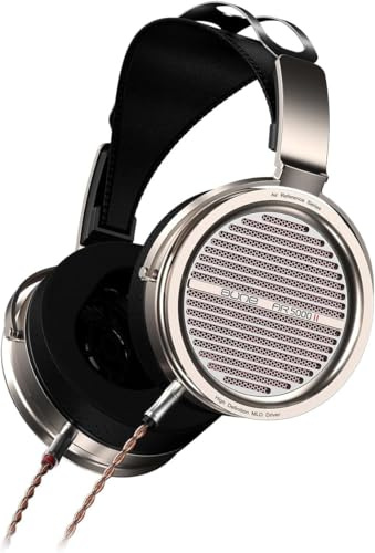 Aune AR5000MK2 Full-Size Open-Back Headphones with MLD Driver, Dynamic Driver, Detachable Cable, Interchangeable Plug Cable, Over-Ear Hi-Res Audiophile Headphones for HiFi System, Home Audio, DAP