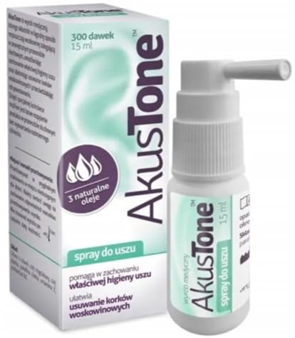 Akustone Ohrenspray 15 ml – Medizinprodukt zur Ohrhygiene – für Erwachsene, Kinder und Säuglinge ab 3 Monaten