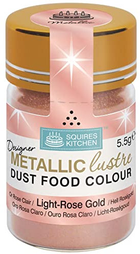 Squires Kitchen Designer Light Rose Gold Metallic Lustre Dust 5.5g