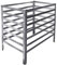 shelfplaza® HOME Komposter Metall 100x100x120 cm/Komposter 1200 Liter/Komposter Stecksystem als Garten Komposter Metall verzinkt als Kompostierer für Garten Komposthaufen Metall/Kompost