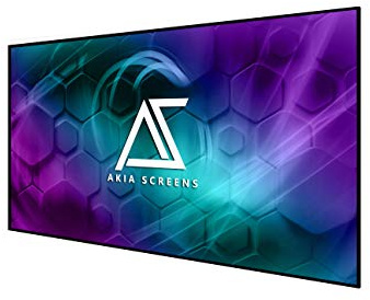 Akia Screens Schermo per proiettore a telaio fisso da 100 pollici 16:9 - CineWhite UHD-B 1.3 Gain - 8K 4K Ultra HD 3D Ready - Schermo per montaggio a parete per home theater AK-NB100H1