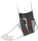 Chevillière élastique avec fibre de carbone et Taping intégré. L (25-30cm) gris