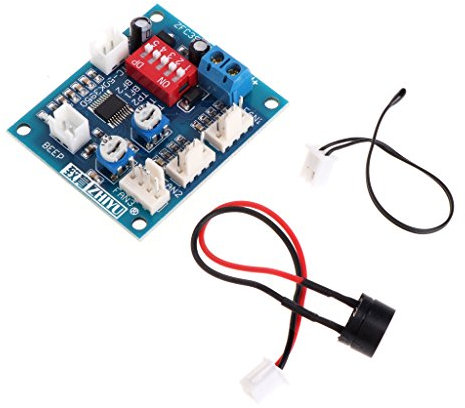 BIlinli 12V CPU-Lüfter-Temperatursteuerung PWM-Geschwindigkeitsregler-Modul Alarmsummer Sensor-Lüftersteuerungen