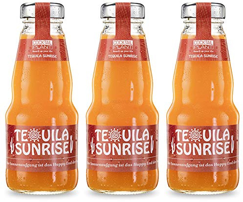 Cocktail Plant Tequila Sunrise (10,1% Vol) 3x 0,2l = 0,6l - inkl. Pfand MEHRWEG - [Enthält Sulfite]