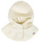 Joha Kinder Baby Schalmütze knöpfbar, Balaclava, 100% Merino-Wolle Nature-48 cm