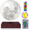 VGAzer Schwebende Mondlampe, magnetisch, schwebende Mondlampe, 16 Farben, 15 cm, drehendes 3D-Nachtlicht mit Raumdekoration, Mondlicht, Geburtstags- und Weihnachtsgeschenke für Kinder (16 Farben)